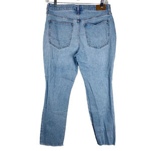 MADEWELL The Perfect Vintage Jeans Light wash distressed raw hem size 31